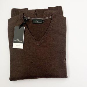 Rodd & Gunn Premium 100% Merino Wool Sweater - Chocolate/Brown